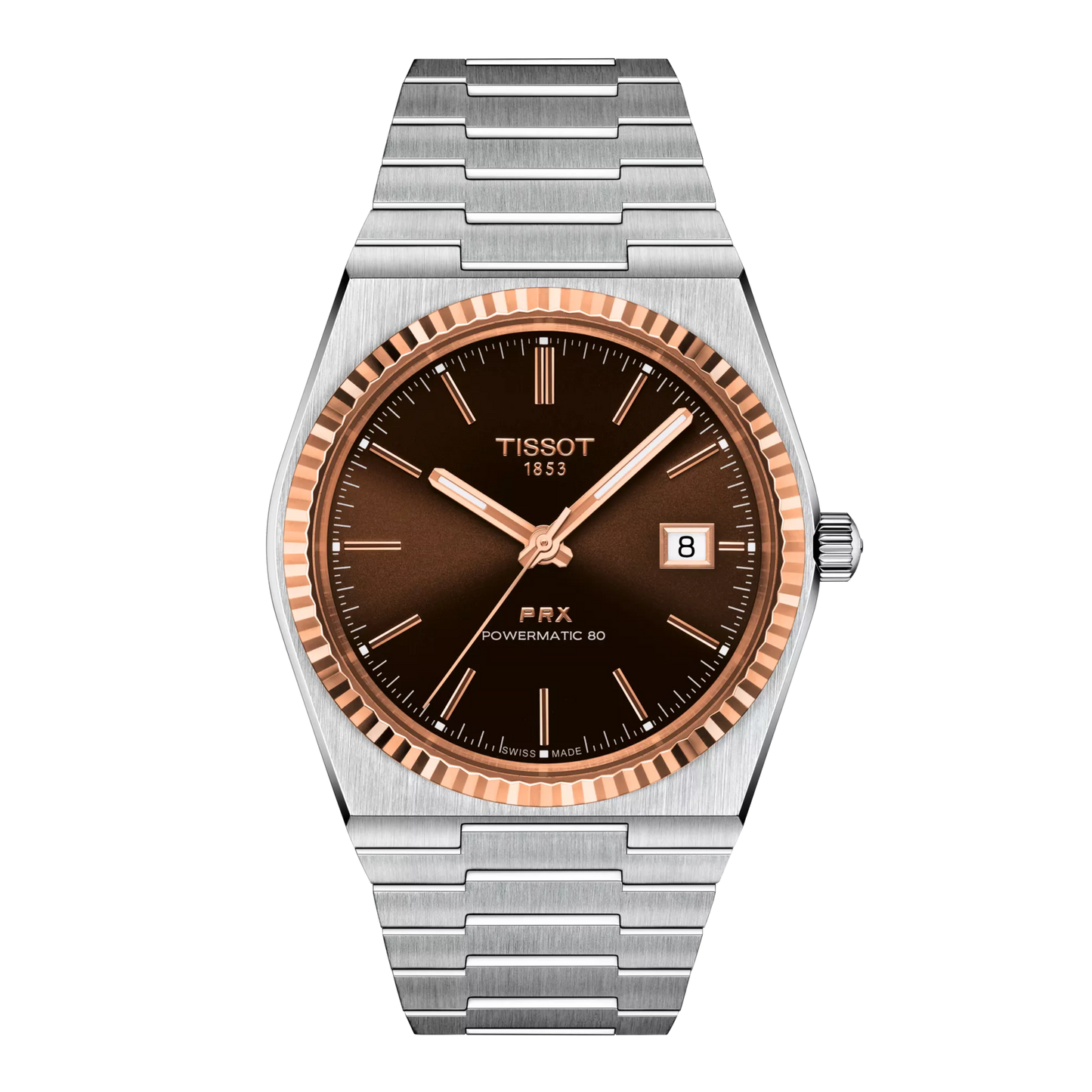 Tissot PRX Powermatic 80 Steel & 18K Gold Bezel T9314074129100