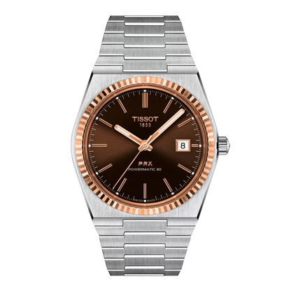 Tissot PRX Powermatic 80 Steel & 18K Gold Bezel T9314074129100