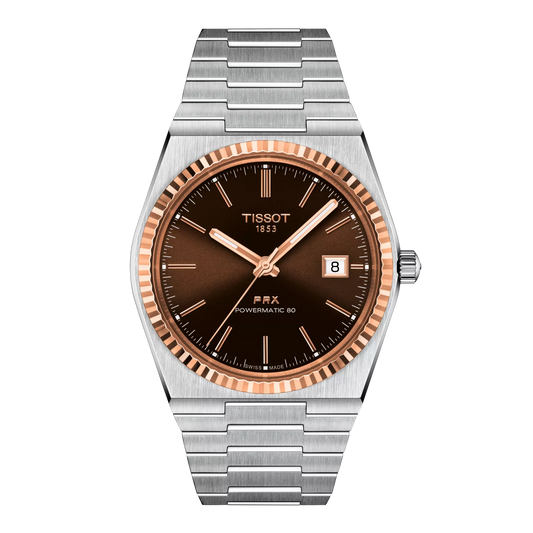 Tissot PRX Powermatic 80 Steel & 18K Gold Bezel T9314074129100