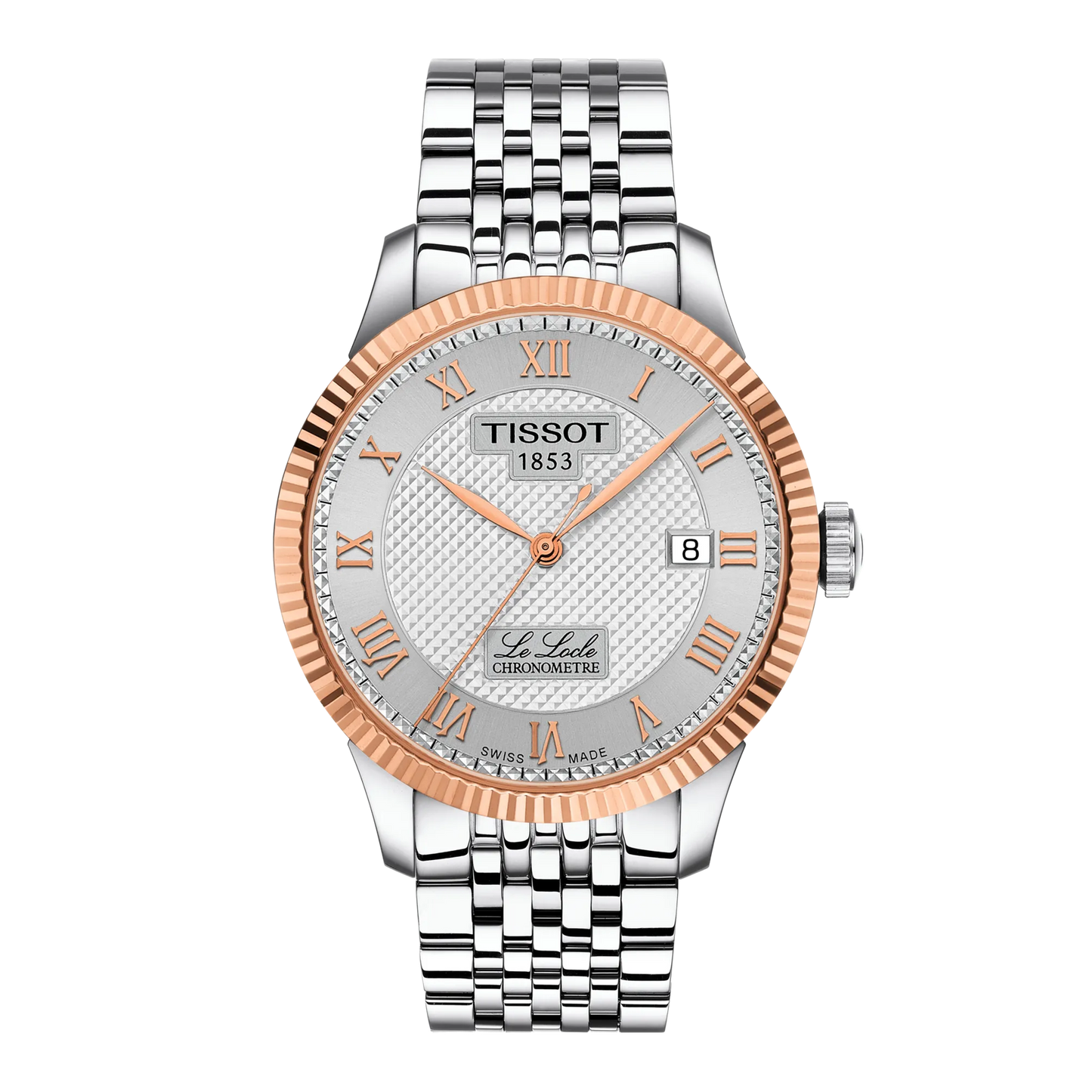 Tissot Le Locle COSC 39mm 18k Gold Bezel T9324084103300