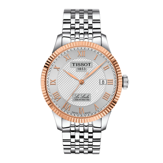 Tissot Le Locle COSC 39mm 18k Gold Bezel T9324084103300