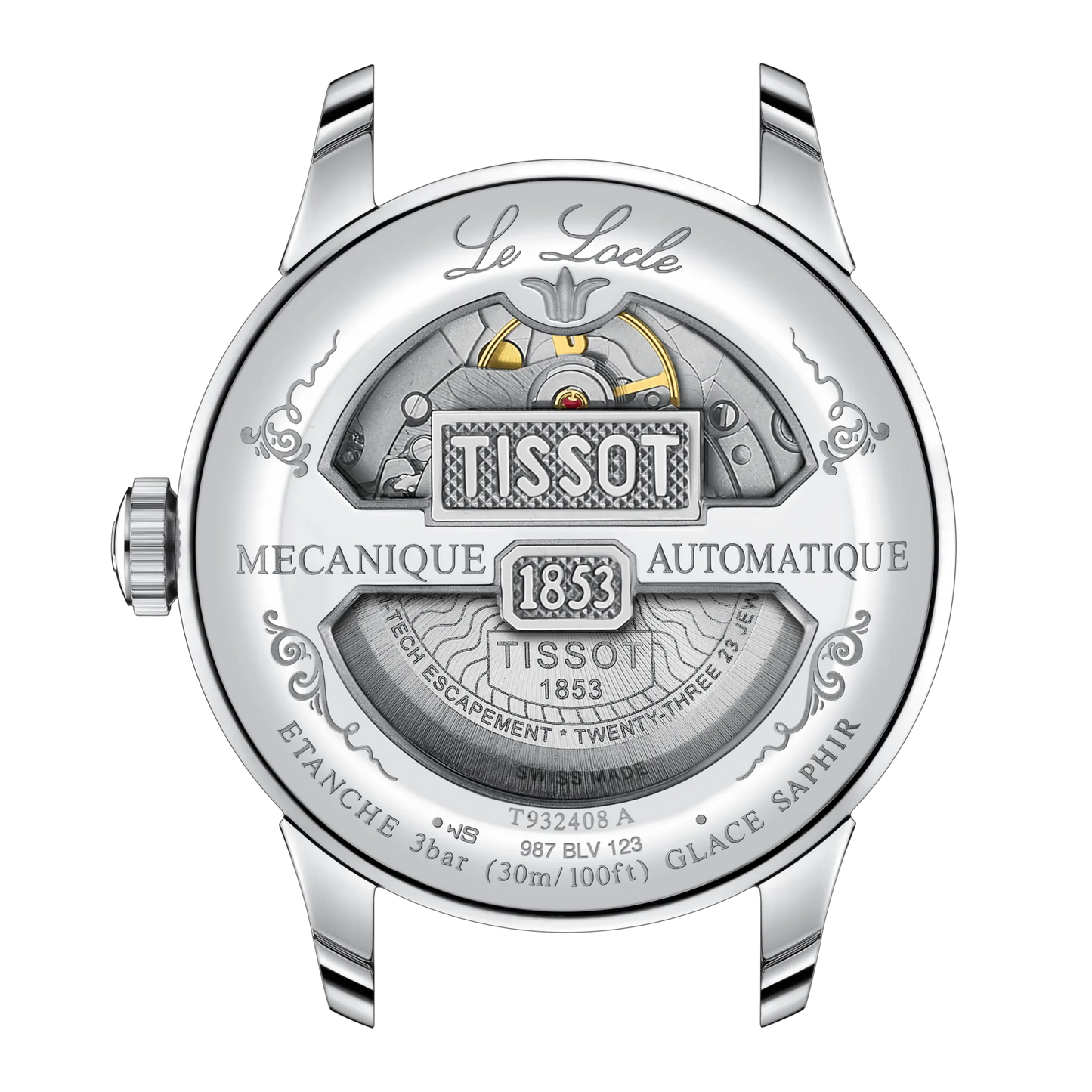 Tissot Le Locle COSC 39mm 18k Gold Bezel T9324084103300