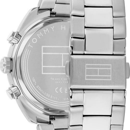 Tommy Hilfiger Quartz Chronograph Blue Dial Silver Stainless Steel Strap Watch For Men