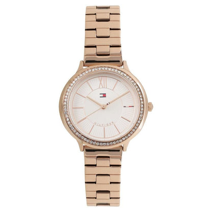 Tommy Hilfiger Quartz Analog Silver Dial Metal Strap Watch for Women