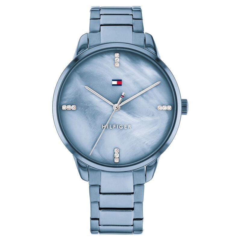 Tommy Hilfiger Quartz Analog Blue Dial Stainless Steel Strap Watch for Women - NTTH1782547