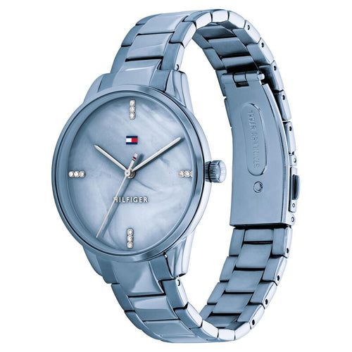 Tommy Hilfiger Quartz Analog Blue Dial Stainless Steel Strap Watch for Women