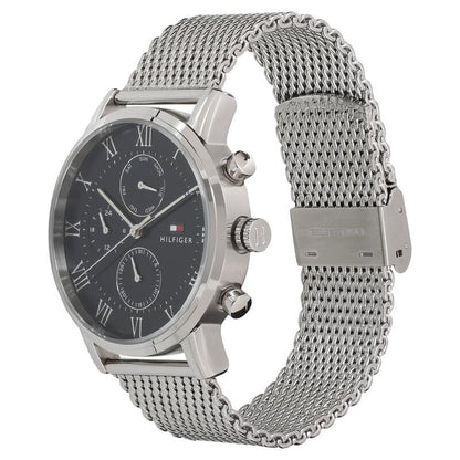 Tommy Hilfiger Quartz Multifunction Blue Dial Metal Strap Watch for Men
