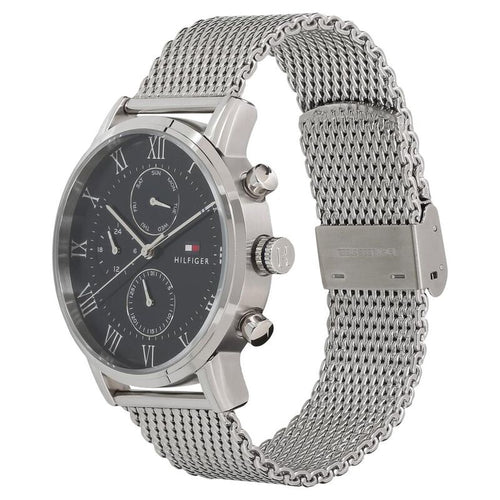 Tommy Hilfiger Quartz Multifunction Blue Dial Metal Strap Watch for Men