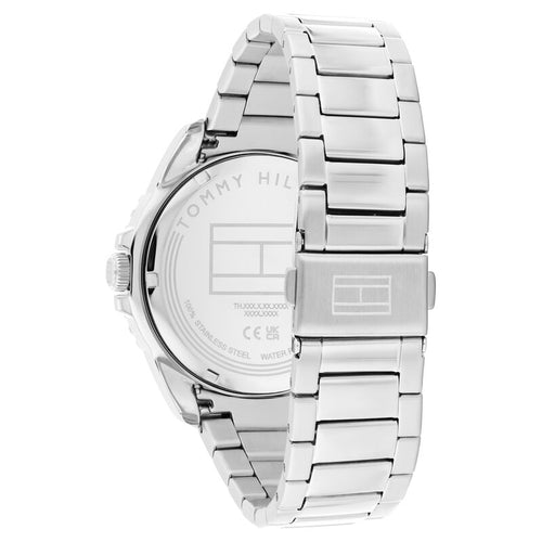 Tommy Hilfiger Quartz Analog Black Dial Silver Stainless Steel Strap Watch For Men