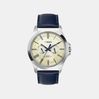 Classics Men Quartz Dial Analog Leather Watch TW000X127