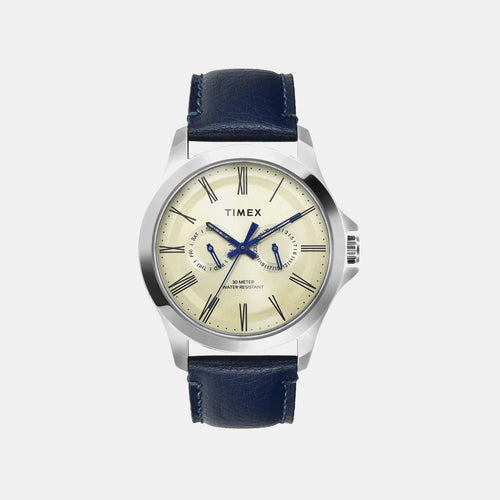 Classics Men Quartz Dial Analog Leather Watch TW000X127