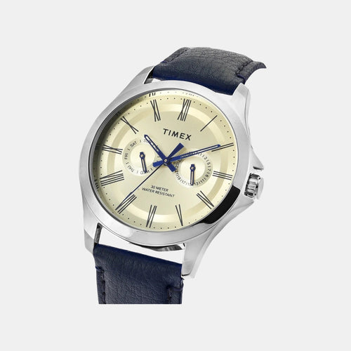Classics Men Quartz Dial Analog Leather Watch TW000X127