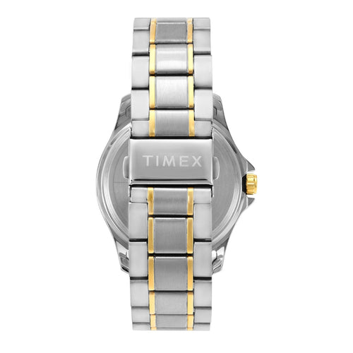 Timex Men Analog Green Round Brass Dial Watch- TW000X130