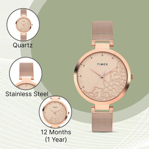 Trendline Women Quartz Dial Analog Stainless Steel Watch TW000X219