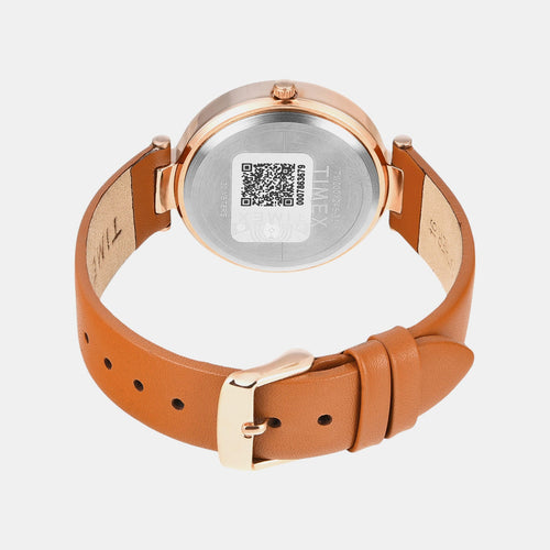 Fashion Women Quartz Dial Analog Leather Watch TW000X246