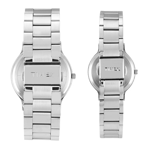 Timex Pair Green Round Dial Analog Watch - TW00PR321