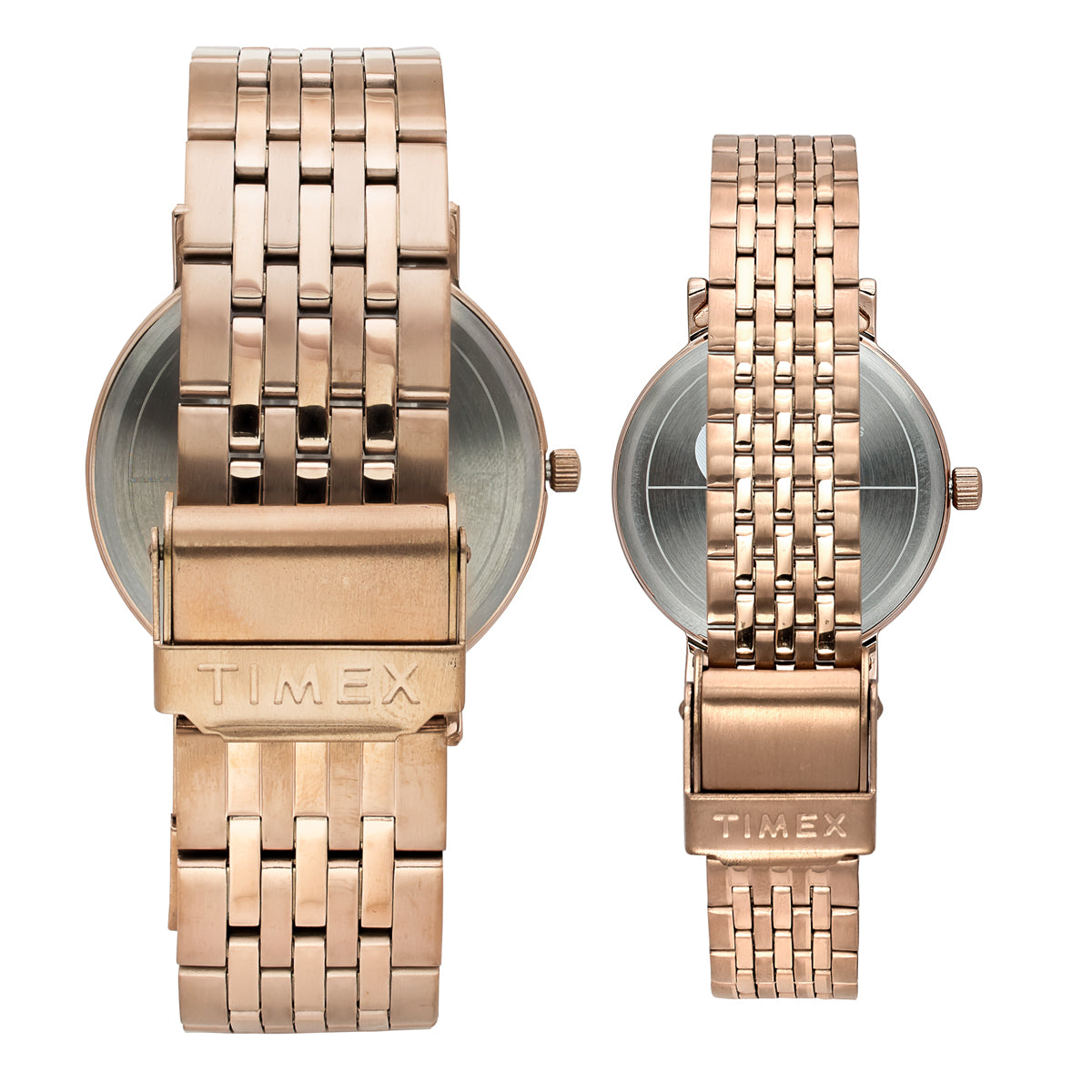 TIMEX Round Brown Dial Analog Pair's Watch - TW00PR328