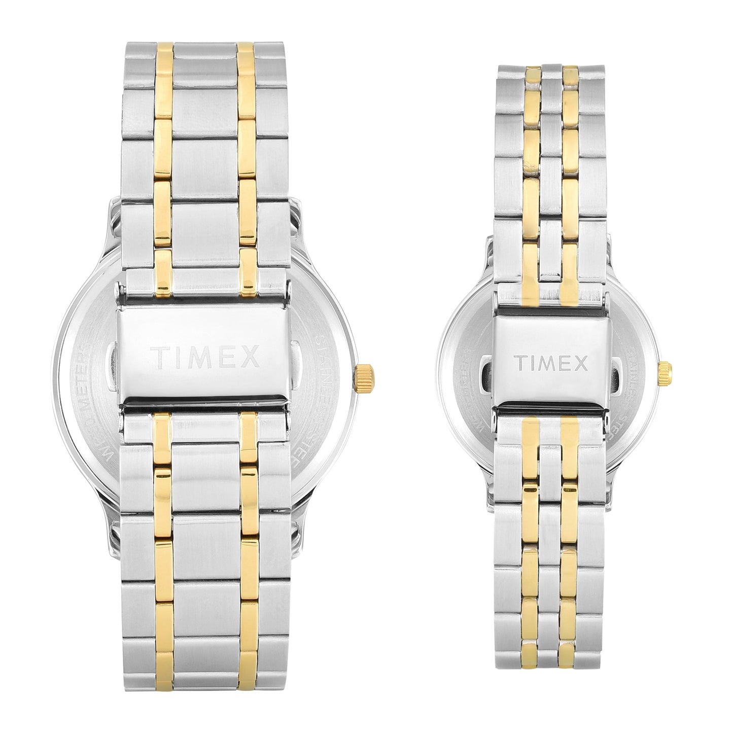 Timex Round 42mm White Dial Analog Pair Watch - TW00PR363