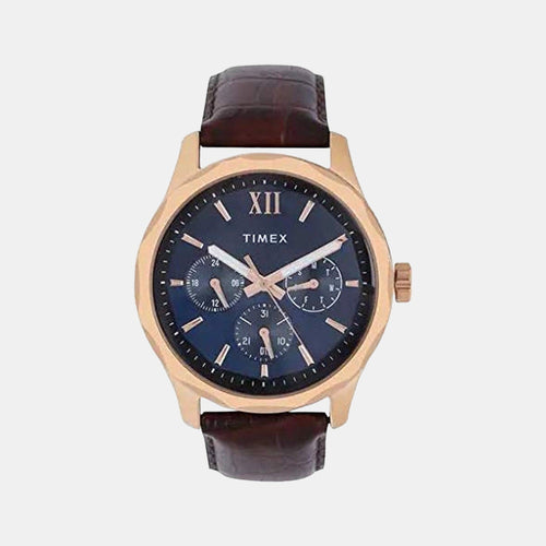 Signio Men Quartz Dial Multi-Function Leather Watch TW0TG7601