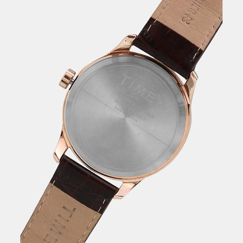 Signio Men Quartz Dial Multi-Function Leather Watch TW0TG7601