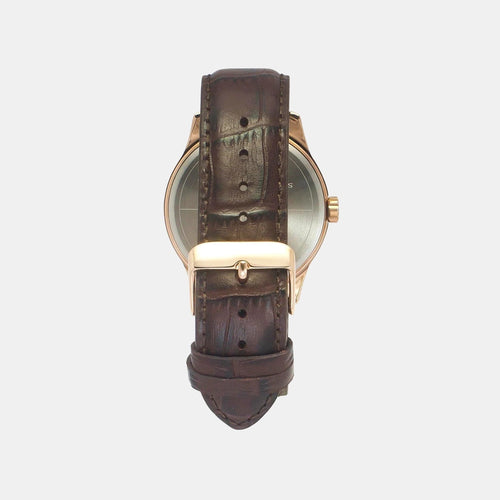 Signio Men Quartz Dial Multi-Function Leather Watch TW0TG7634