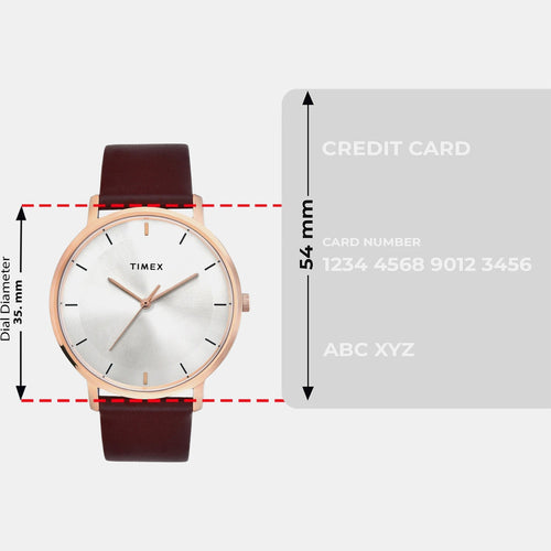 Trendline Men Quartz Dial Analog Leather Watch TW0TG8014