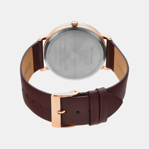 Trendline Men Quartz Dial Analog Leather Watch TW0TG8014