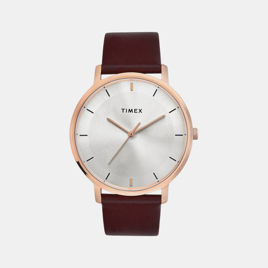 Trendline Men Quartz Dial Analog Leather Watch TW0TG8014