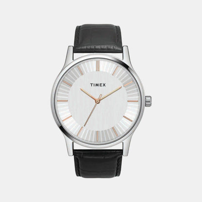 Fashion Men Quartz Dial Analog Leather Watch TW0TG8301