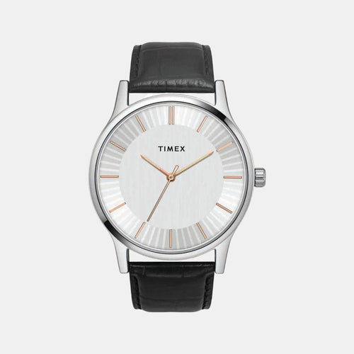 Fashion Men Quartz Dial Analog Leather Watch TW0TG8301