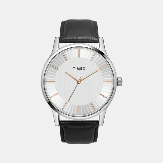 Fashion Men Quartz Dial Analog Leather Watch TW0TG8301
