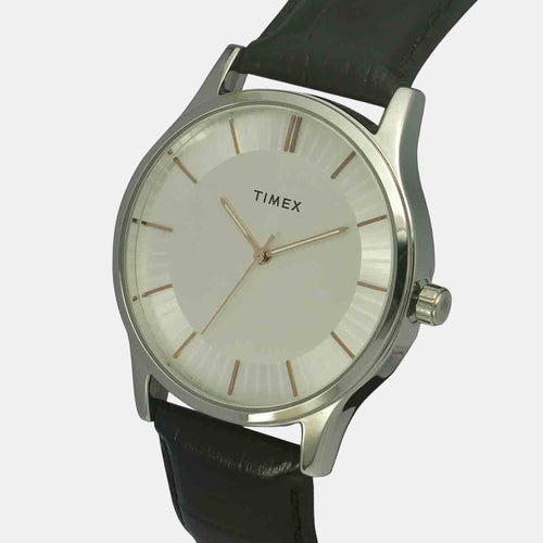 Fashion Men Quartz Dial Analog Leather Watch TW0TG8301