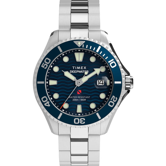 Deepwater Men Quartz Blue Dial Analog Stainless Steel Watch TW2W81900UJ