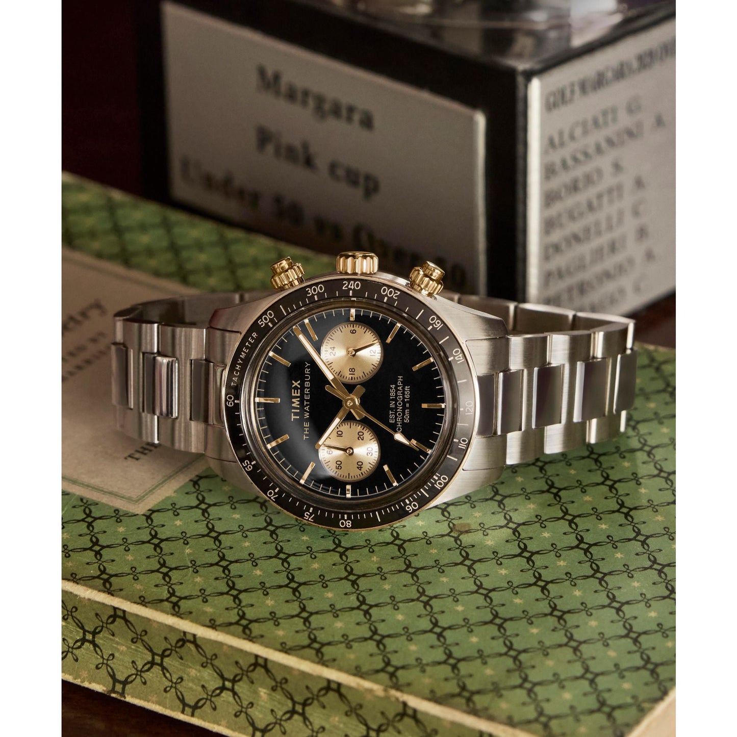 Men Quartz Black Dial Chronograph Steel Watch TW2Y24000IK