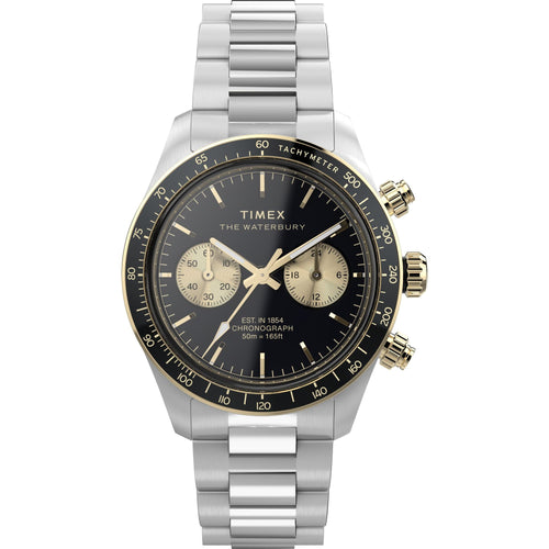 Men Quartz Black Dial Chronograph Steel Watch TW2Y24000IK