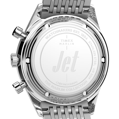 Marlin Men Quartz Silver Dial Chronograph Stainless Steel Watch TW2Y24600UJ