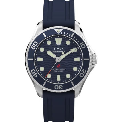 Unisex Quartz Blue Dial Analog Rubber Watch TW2Y40300UJ