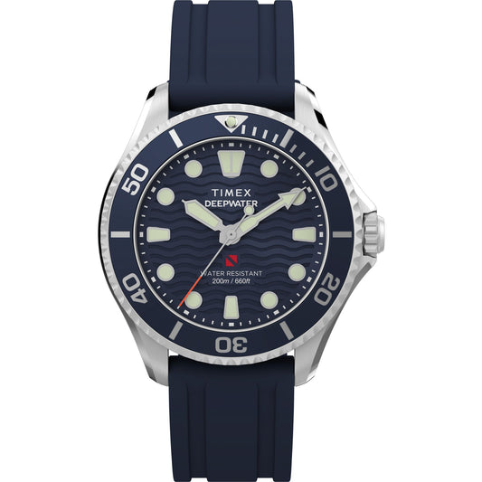 Unisex Quartz Blue Dial Analog Rubber Watch TW2Y40300UJ