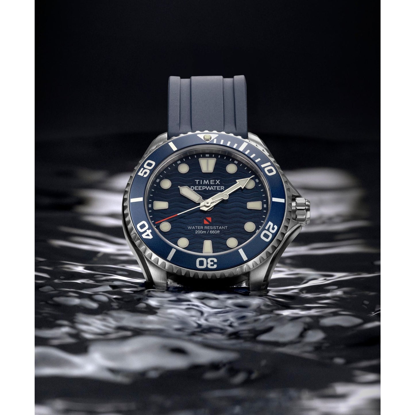 Unisex Quartz Blue Dial Analog Rubber Watch TW2Y40300UJ