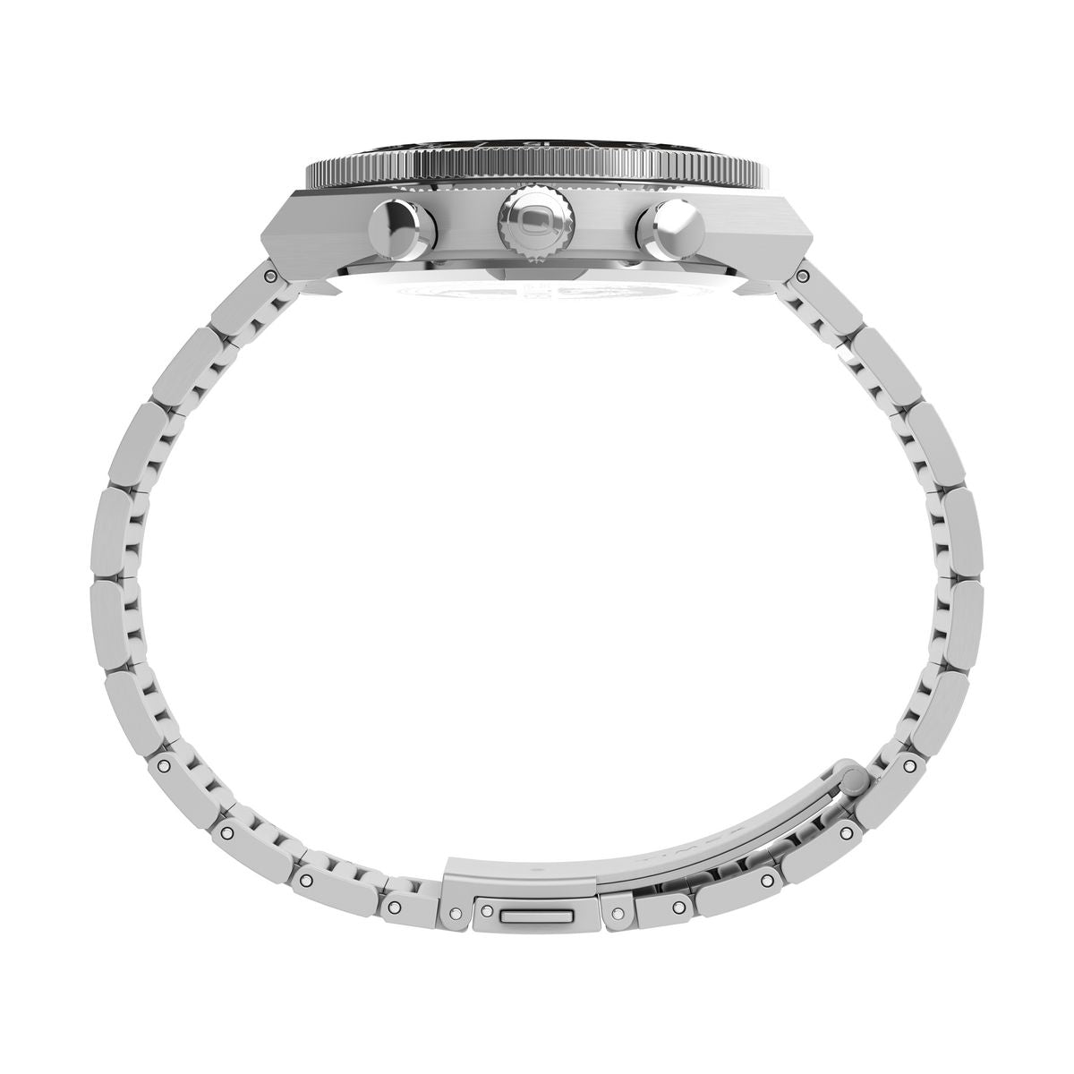 Q Round Men Quartz Silver Dial Analog Stainless Steel Watch TW2Y55800UJ
