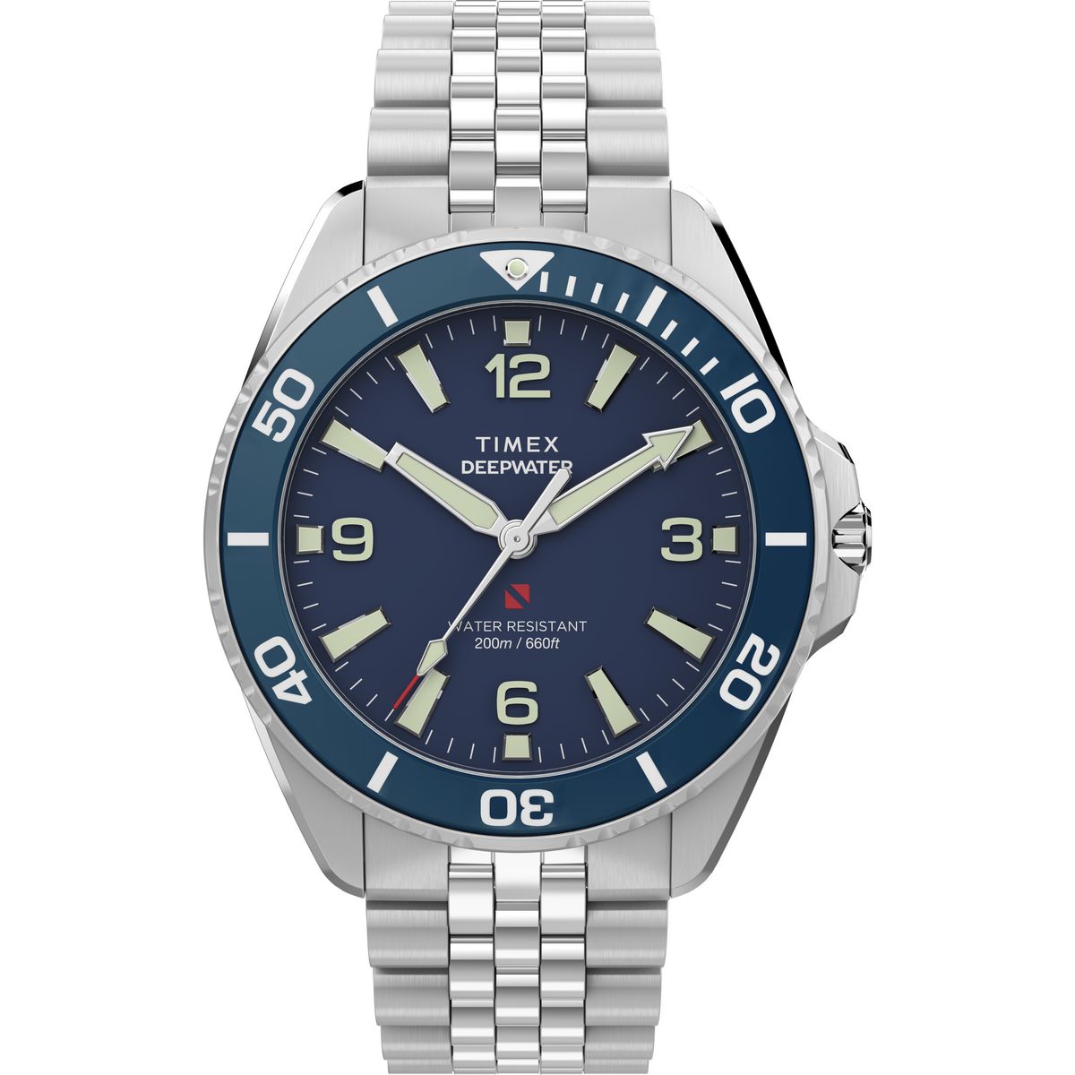 Deepwater Men Quartz Blue Dial Analog Stainless Steel Watch TW2Y64600IK