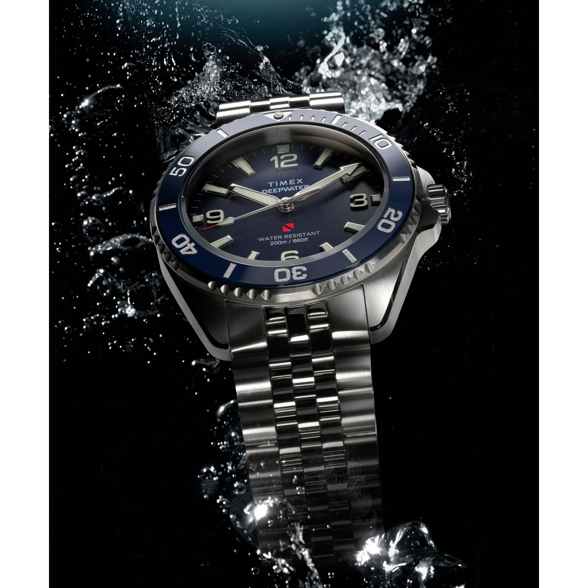 Deepwater Men Quartz Blue Dial Analog Stainless Steel Watch TW2Y64600IK