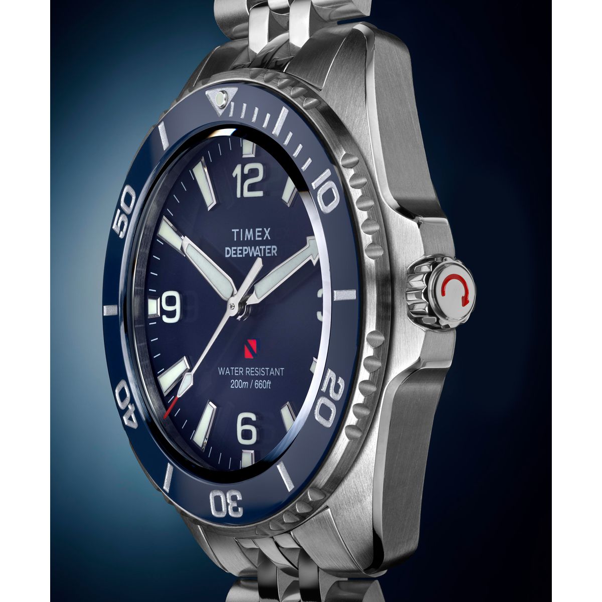 Deepwater Men Quartz Blue Dial Analog Stainless Steel Watch TW2Y64600IK