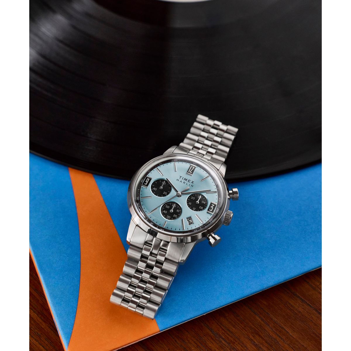 Timex Round 40mm Blue Dial Analog Men Watch - TW2Y66500UJ