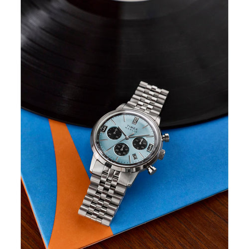 Timex Round 40mm Blue Dial Analog Men Watch - TW2Y66500UJ