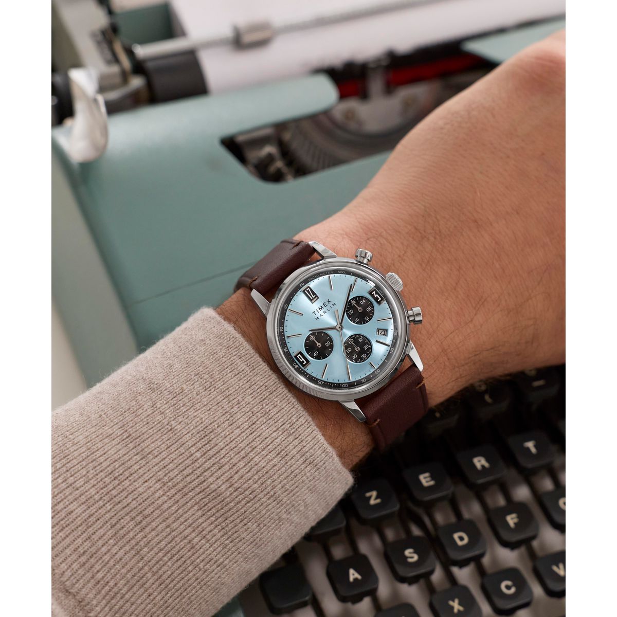 Timex Round 40mm Blue Dial Analog Men Watch - TW2Y66600UJ