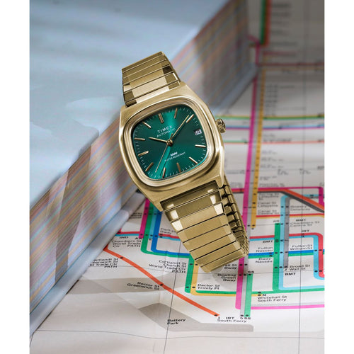 Timex E Line Automatic 34mm Watch - TW2Y66700IK