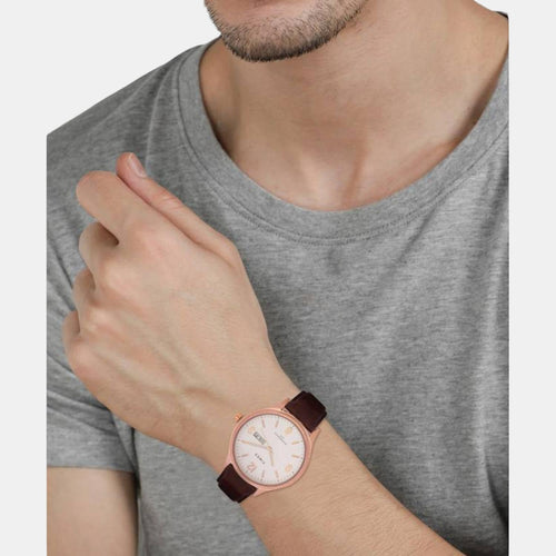Trendline Men Quartz Dial Analog Leather Watch TWEG18402