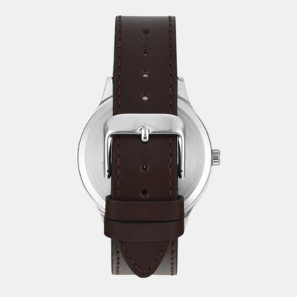 Fashion Men Quartz Dial Analog Leather Watch TWEG18426