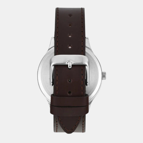 Fashion Men Quartz Dial Analog Leather Watch TWEG18426